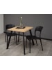 58 aufm Kessel BARTISCH Eirene 70x70x75 schwarz matt/asteiche