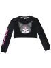 Cerda Sweatshirt Hello Kitty Kuromi Cropped in Schwarz