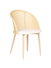 Beliani 2er-Set Esszimmerstuhl CORNELL in Braun/Beige