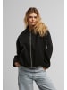 Urban Classics Urban Classics Ladies Faux Wool Bomber Jacket in black