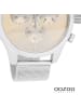 Oozoo Analog-Armbanduhr Oozoo Timepieces silber groß (ca. 45mm)