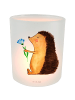 Mr. & Mrs. Panda Kerzenhalter Igel Blumen ohne Spruch in Transparent