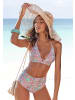 Venice Beach Highwaist-Bikini-Hose in mint-bedruckt