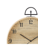 Beliani Wanduhr OPFIKON in Heller Holzfarbton/Schwarz/Beige - (W) 40 x (H) 48 x (L) 6 cm