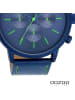 Oozoo Analog-Armbanduhr Oozoo Timepieces blau extra groß (ca. 50mm)