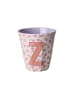 Rice Buchstaben-Becher mit Blumen Medium in diverse