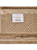 Beliani 9er-Set Handtuch MITIARO in Beige