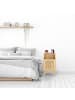 relaxdays Nachttisch in Natur - (B)40 x (H)72 x (T)39 cm