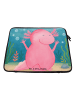 Mr. & Mrs. Panda Laptop Tasche Axolotl Hurra Design ohne Spruch in Weiß