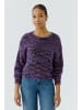 Oui Pullover in black violett