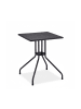 relaxdays Gartentisch "Holzoptik" in Schwarz - (B)61 x (H)75 x (T)61 cm