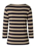 More & More 3/4 Arm Viskosemix Shirt in regular stripes jersey softbrass marine