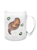 Mr. & Mrs. Panda Glastasse Otter Seerose ohne Spruch in Transparent