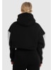 SMILODOX Crop Hoodie Amaya in Schwarz