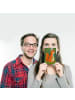 Mr. & Mrs. Panda Grußkarte Eichhörnchen Blume Design ohne Spruch in Weiß