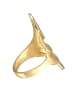 Nenalina Ring 925 Sterling Silber Wellen in Gold