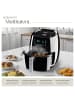 tectake Airfryer, SGS-Zertifikat, Rezeptheft, LED-Touchscreen mit 6 Programmen