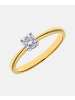 Diamant L'éternel Ring aus 375 Gelbgold mit 0.25 Karat Diamant