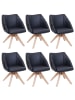 MCW 6er-Set Esszimmerstuhl Q52, Schwarz