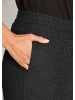 MADELEINE Stretch-Stoffhose mit Glanzakzenten in schwarz / silberfarben