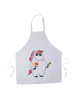 Mr. & Mrs. Panda Schürze Einhorn Woodstock ohne Spruch in Weiß