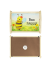 Mr. & Mrs. Panda Großes Tablett Biene Happy Design mit Spruch in Weiß