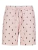 Sublevel Badehose Allover Print Freizeit Strandlook in Rosa
