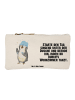 Mr. & Mrs. Panda Kosmetiktäschchen Pinguin Duschen mit Spruch in Weiß
