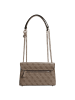 Guess ECO Erica Convertible Xbody - Schultertasche 24 cm (coal logo) in latte logo