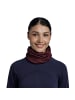 Buff Buff Merino Lightweight Solid Tube Scarf in Dunkelrot