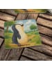 Mr. & Mrs. Panda Bierdeckel Pinguin marschieren Design ohne Spruch in Weiß