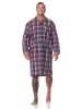 NORMANN Langarm Nachthemd gewebt - 88874 in rot
