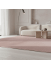 KADIMA DESIGN Teppich Kurzflor Waschbar Einfarbig ISAR Strapazierfähig OEKO-TEX in Rosa