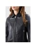 Bolongaro Trevor Lederjacke Faye Belted Zip Through XT in schwarz