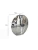 FineBuy Vase in Silber / Metall / 40x10x35