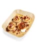Gourmet Maxx Backpapier-Schalen für Heißluft-Fritteuse 100er-Set 22x14x4,5cm braun Braun
