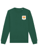 wat? Apparel Sweatshirt Von Herzen in Bottle Green