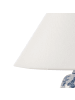Beliani Tischleuchten SORRAIA in Weiß/Blau - (W) 40 x (H) 53 x (L) 40 cm