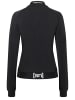 super.natural Merino Sweatjacke in schwarz