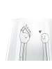 Mr. & Mrs. Panda Glas Teelichthalter Streichhölzer ohne Spruch in Transparent
