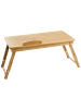 Beliani Zusammenklappbarer Schreibtisch ORGE in Braun - (W) 57 x (H) 21 x (L) 35 cm