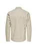 Only&Sons Hemd Slim Fit Langarm Oxford Hemd in Beige