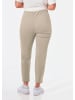 GOLDNER Stretchhose mit Seitenschlitzen in sand