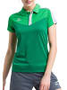 erima Damen Squad Poloshirt in fern green/smaragd/silver grey