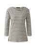 Oui T-Shirt SUNALA in white brown