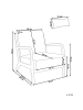 Beliani 2-tlg Sessel SKOVDE in Beige/Braun