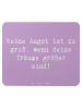 Mr. & Mrs. Panda Mouse Pad Spruch Angst überwinden mit Spruch in Lavendeltraum