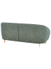 Beliani 3-Sitzer Sofa UMEA in Grün/Heller Holzfarbton - (W) 190 x (H) 78 x (L) 85 cm