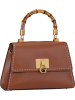 Guess Handtasche Stephi Bamboo Flap in Cognac