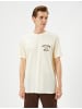 KOTON T-shirt in Ekru